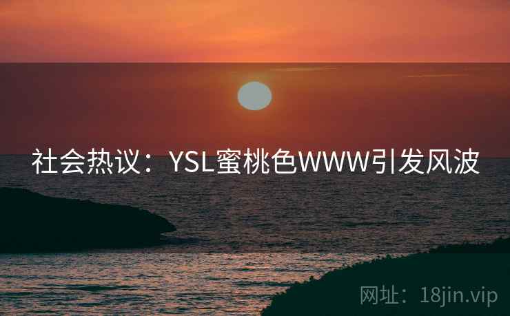 社会热议：YSL蜜桃色WWW引发风波