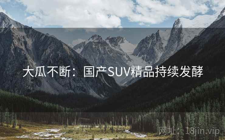 大瓜不断：国产SUV精品持续发酵