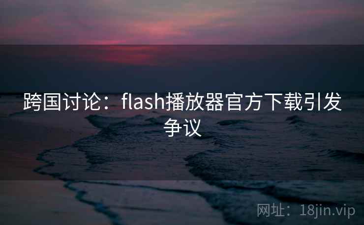 跨国讨论：flash播放器官方下载引发争议